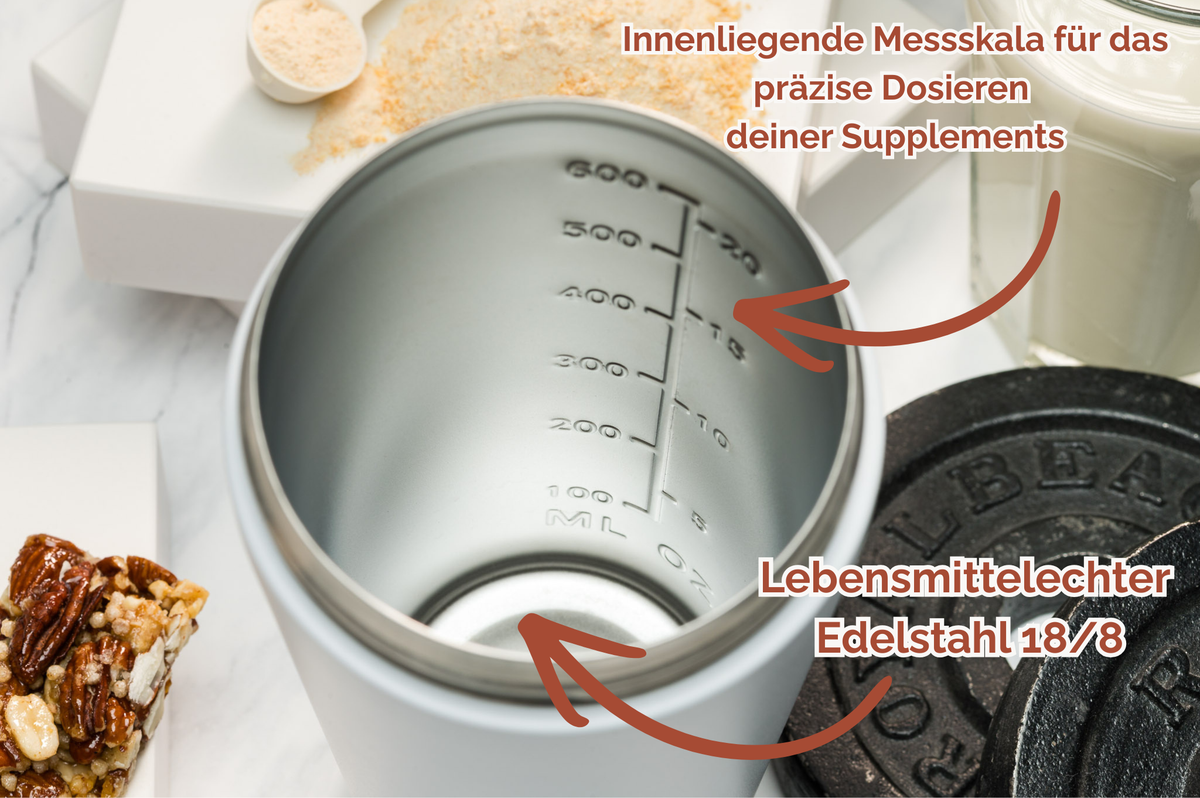 SEIWAKAI Thermoshaker personalisiert 500 ml Edelstahl | Shaker mit Namen bedruckt | Sportshaker bedruckt