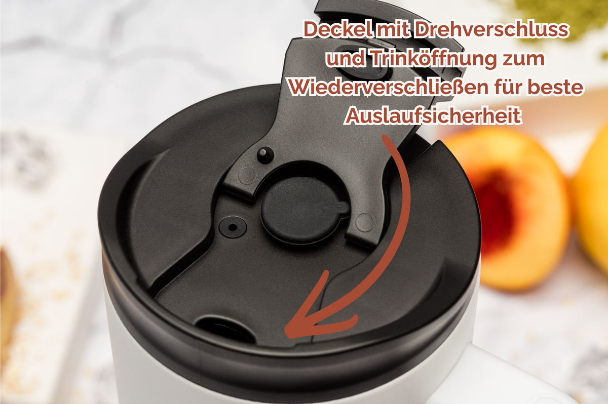 Studio Elbalance Thermo-Tumbler personalisiert 1,2 l Edelstahl mit Drehverschluss | Trinkbecher bedruckt | Tumbler mit Namen