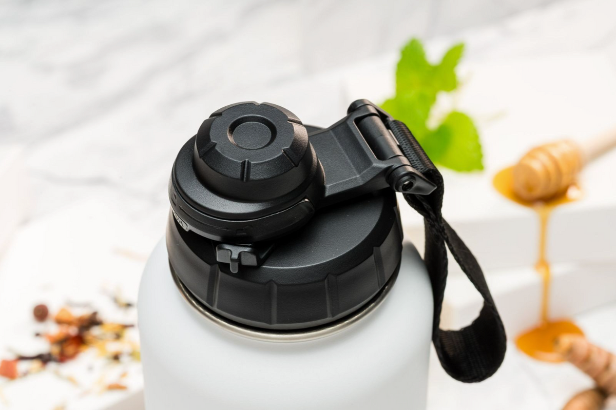 Comfort ZONE Thermoflasche personalisiert 1000ml Edelstahl | Isolierflasche bedruckt | Trinkflasche mit Namen