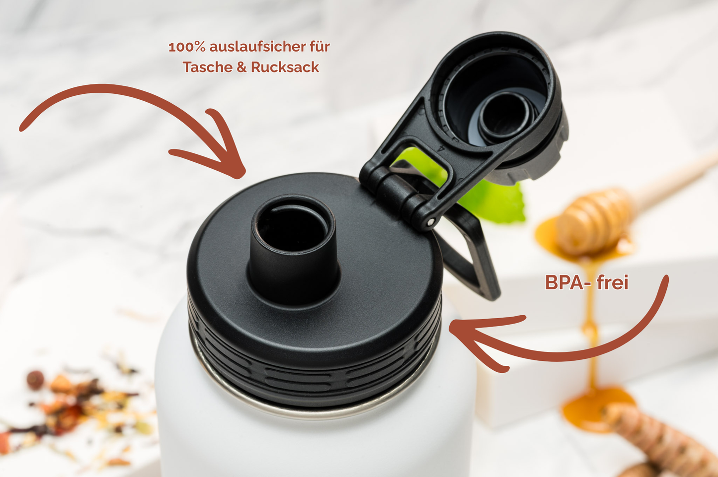 Thermoflasche personalisiert 1 l Edelstahl | Isolierflasche bedruckt | Trinkflasche mit Namen