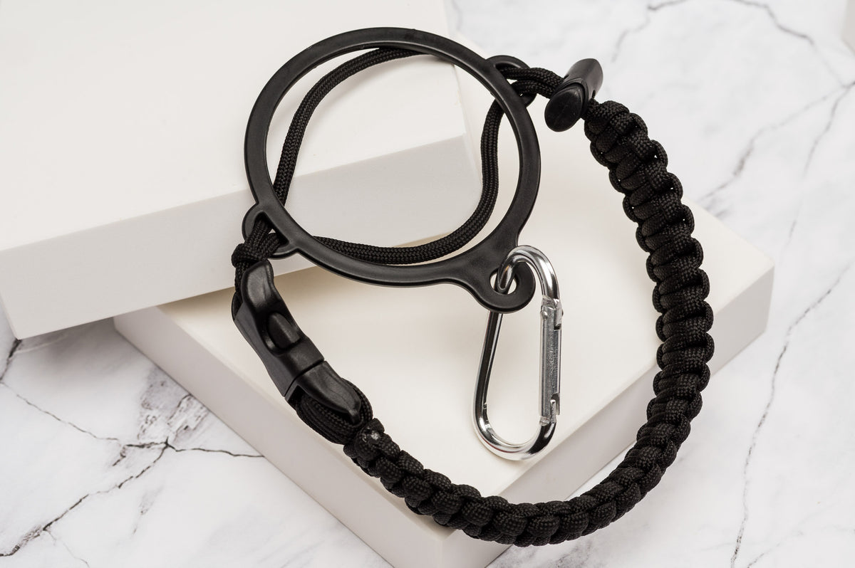 Paracord Flaschenträger mit Karabiner & Silikonring | Tragegurt für alle Ink2Heart Flaschen