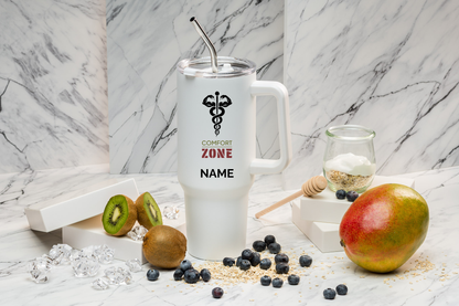 Comfort ZONE Thermo-Tumbler personalisiert 1,2 l Edelstahl | Trinkbecher bedruckt | Tumbler mit Namen