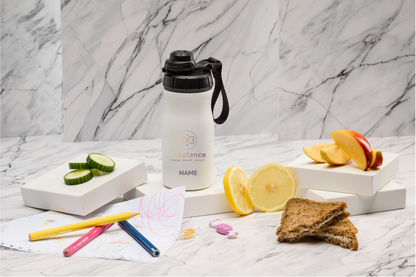 Studio Elbalance Kinderthermoflasche personalisiert 400ml Edelstahl | Isolierflasche bedruckt | Trinkflasche mit Namen