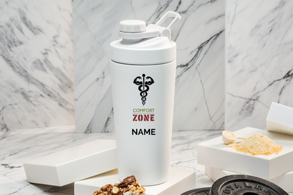 Comfort ZONE Thermoshaker personalisiert 500 ml Edelstahl | Shaker mit Namen | Sportshaker