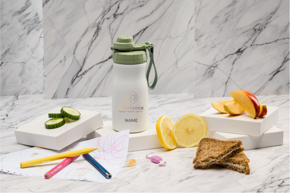 Studio Elbalance Kinderthermoflasche personalisiert 400ml Edelstahl | Isolierflasche bedruckt | Trinkflasche mit Namen