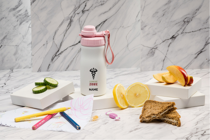 Comfort ZONE Kinderthermoflasche personalisiert 400ml Edelstahl | Isolierflasche bedruckt | Trinkflasche mit Namen