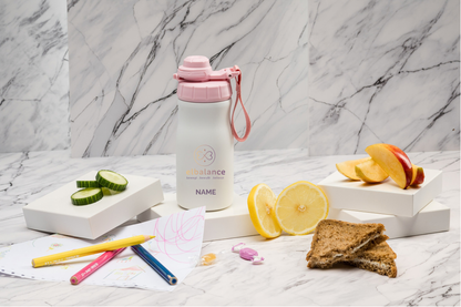 Studio Elbalance Kinderthermoflasche personalisiert 400ml Edelstahl | Isolierflasche bedruckt | Trinkflasche mit Namen