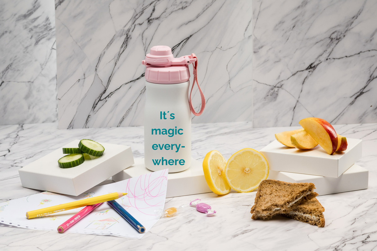 Kinderthermoflasche personalisiert 400ml Edelstahl | Isolierflasche bedruckt | Trinkflasche mit Namen