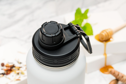 Comfort ZONE Thermoflasche personalisiert 1000ml Edelstahl | Isolierflasche bedruckt | Trinkflasche mit Namen