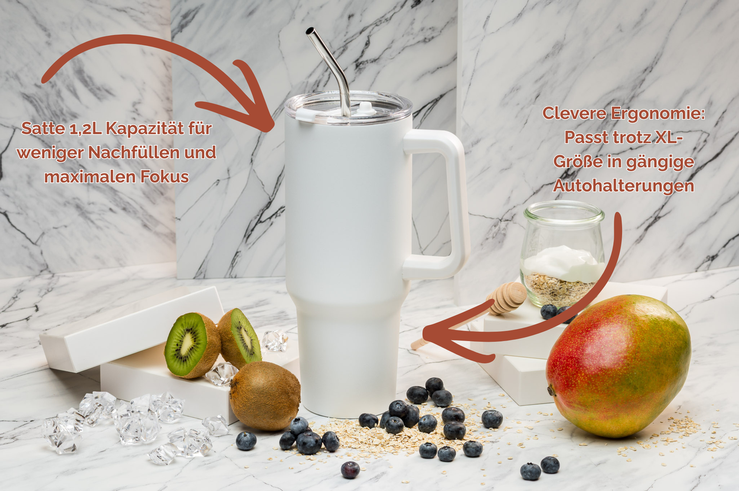 Thermo-Tumbler personalisiert 1,2 l Edelstahl | Trinkbecher bedruckt | Tumbler mit Namen
