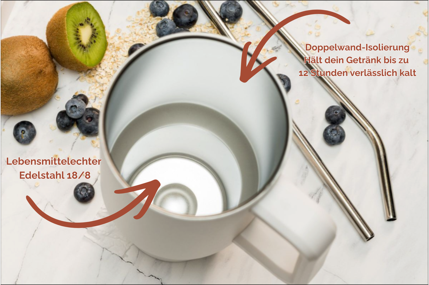 Thermo-Tumbler personalisiert 1,2 l Edelstahl | Trinkbecher bedruckt | Tumbler mit Namen
