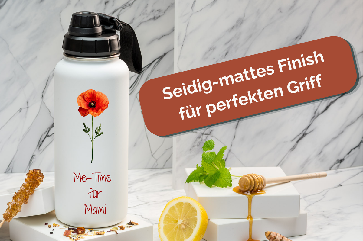 Trinkflasche personalisiert 1000ml Edelstahl | Trinkflasche bedruckt | Trinkflasche mit Namen
