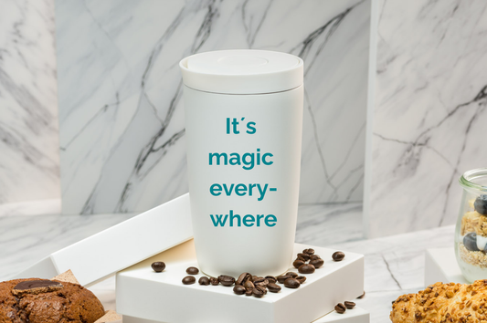 Thermobecher personalisiert 350 ml Edelstahl | Coffee-to-go Becher bedruckt | Thermocup bedruckt