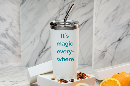 Thermobecher personalisiert 600ml Edelstahl | Thermocup bedruckt | Isolierbecher mit Namen