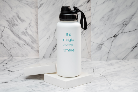 Thermoflasche personalisiert 1 l Edelstahl | Isolierflasche bedruckt | Trinkflasche mit Namen