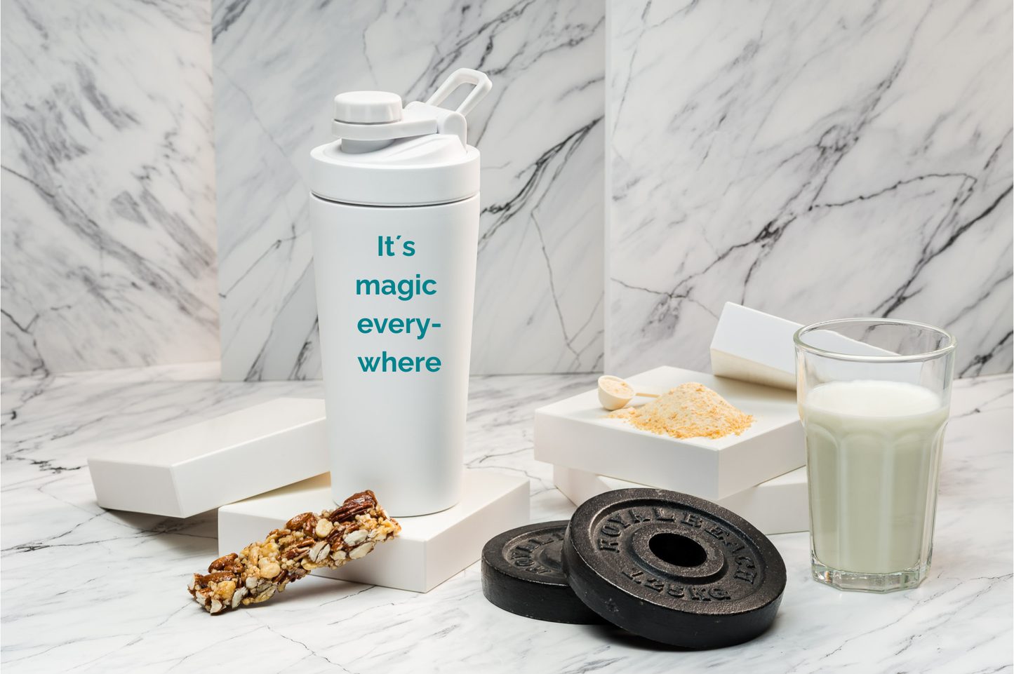 Thermoshaker personalisiert 500 ml Edelstahl | Shaker mit Namen bedruckt | Sportshaker bedruckt