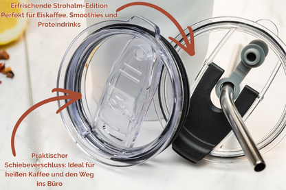 Thermobecher personalisiert 0,6 l Edelstahl | Thermocup bedruckt | Isolierbecher mit Namen