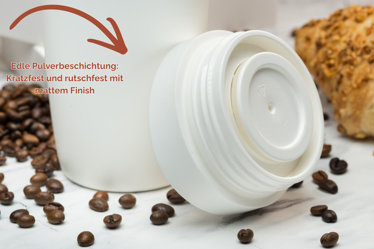Thermobecher personalisiert 350 ml Edelstahl | Coffee-to-go Becher bedruckt | Thermocup bedruckt