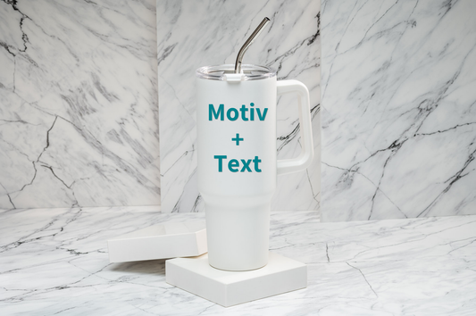 Thermo-Tumbler personalisiert 1,2 l Edelstahl | Trinkbecher bedruckt | Tumbler mit Namen
