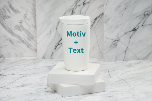 Thermobecher personalisiert 350 ml Edelstahl | Coffee-to-go Becher bedruckt | Thermocup bedruckt
