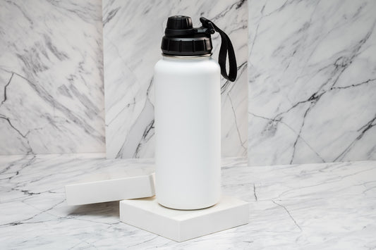 personalisierte Thermoflasche 1l | Edelstahl  individuell bedruckt von Ink2Heart