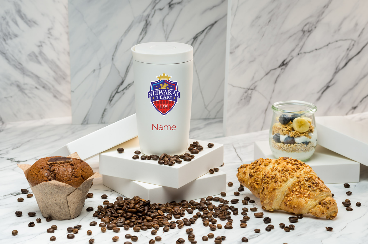 SEIWAKAI Thermobecher personalisiert 350 ml Edelstahl | Coffee-to-go Becher